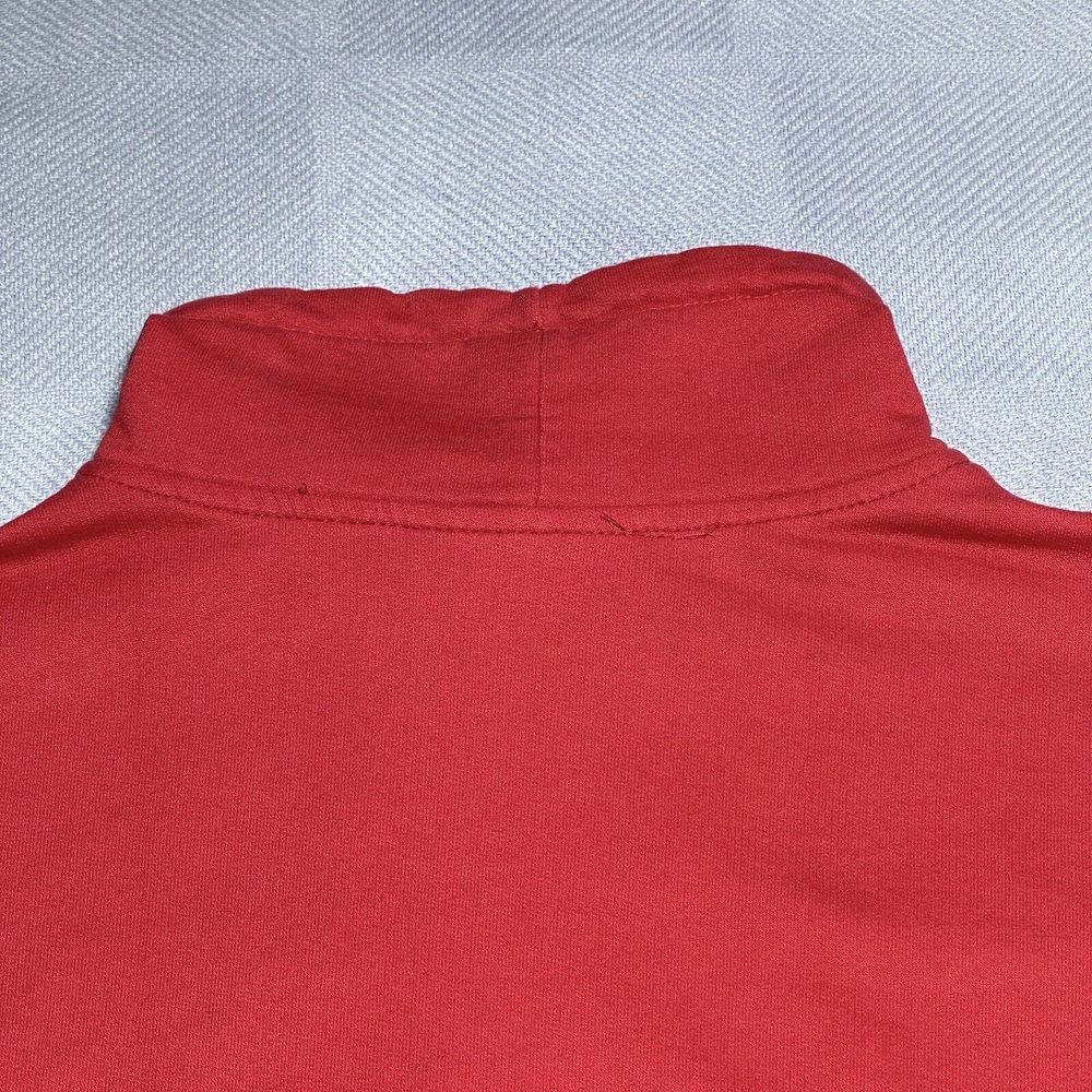 Vintage 1990s Black Red Bulls Colorway Lightweight Mock Neck Sweater Size Large - Picture 12 of 16